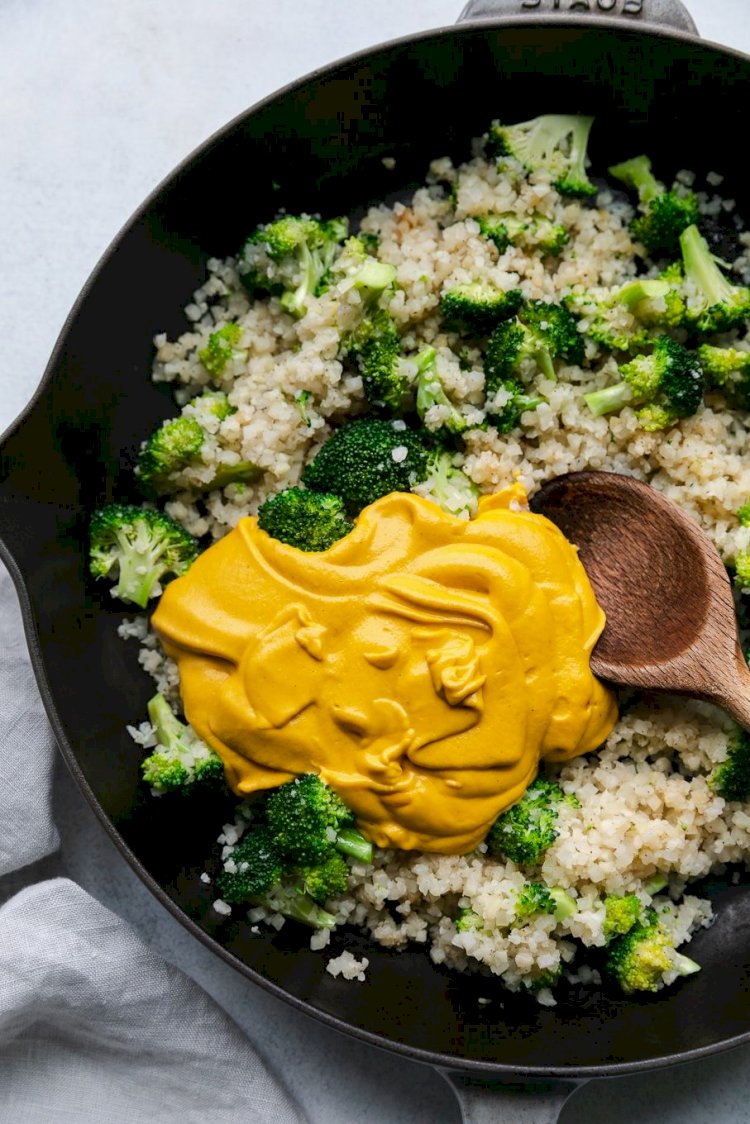 Cheesy Vegan Broccoli Cauliflower Soup| perfect related