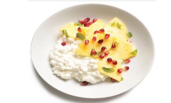  Cottage Cheese With Minted Pineapple 