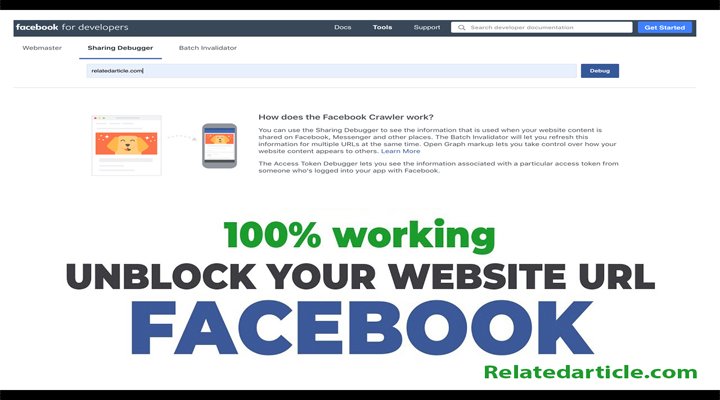 how to unblock website url on facebook